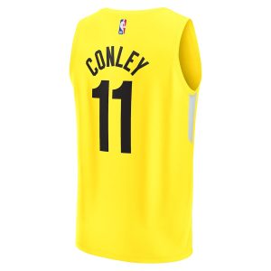 Men’s Utah Jazz Mike Conley Fanatics Branded Yellow Fast Break Replica Jersey – Icon Edition