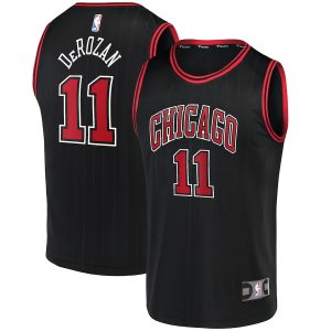 Men’s Chicago Bulls DeMar DeRozan Fanatics Branded Black Fast Break Replica Player Jersey – Statement Edition