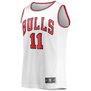 Men’s Chicago Bulls DeMar DeRozan Fanatics Branded White Fast Break Replica Jersey – Association Edition