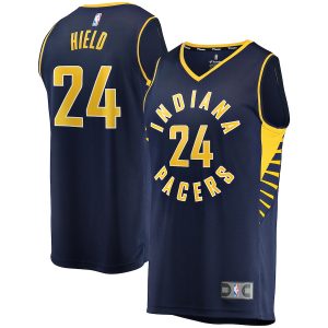 Men’s Indiana Pacers Buddy Hield Fanatics Branded Navy Fast Break Replica Jersey – Icon Edition