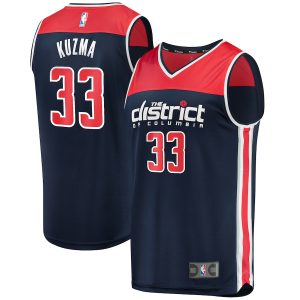 Men’s Washington Wizards Kyle Kuzma Fanatics Branded Navy Fast Break Replica Player Jersey – Statement Edition