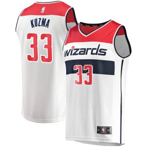 Men’s Washington Wizards Kyle Kuzma Fanatics Branded White Fast Break Replica Jersey – Association Edition