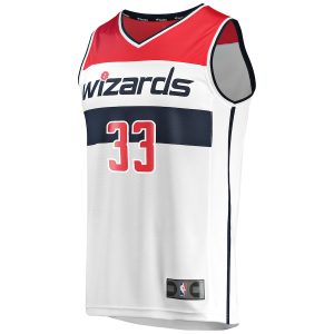 Men’s Washington Wizards Kyle Kuzma Fanatics Branded White Fast Break Replica Jersey – Association Edition