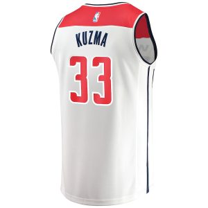 Men’s Washington Wizards Kyle Kuzma Fanatics Branded White Fast Break Replica Jersey – Association Edition