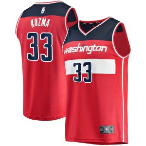 Men’s Washington Wizards Kyle Kuzma Fanatics Branded Red Fast Break Replica Jersey – Icon Edition