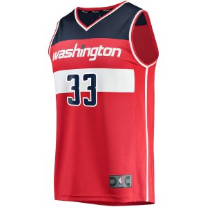 Men’s Washington Wizards Kyle Kuzma Fanatics Branded Red Fast Break Replica Jersey – Icon Edition