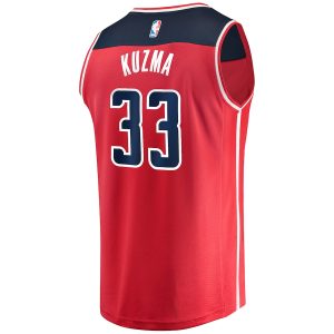 Men’s Washington Wizards Kyle Kuzma Fanatics Branded Red Fast Break Replica Jersey – Icon Edition