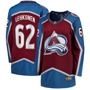 Women’s Colorado Avalanche Artturi Lehkonen Fanatics Branded Burgundy Home Breakaway Player Jersey