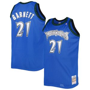 Men’s Minnesota Timberwolves Kevin Garnett Mitchell & Ness Blue Big & Tall Hardwood Classics 2003/04 Swingman Jersey