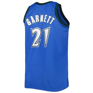 Men’s Minnesota Timberwolves Kevin Garnett Mitchell & Ness Blue Big & Tall Hardwood Classics 2003/04 Swingman Jersey