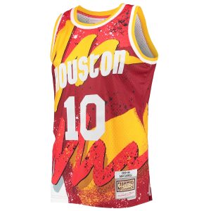 Men’s Houston Rockets Sam Cassell Mitchell & Ness Red Hardwood Classics 1993/94 Hyper Hoops Swingman Jersey