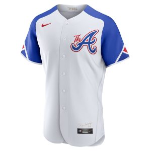 Men’s Atlanta Braves Nike White City Connect Authentic Jersey