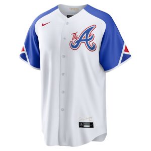 Men’s Atlanta Braves Nike White 2023 City Connect Replica Jersey