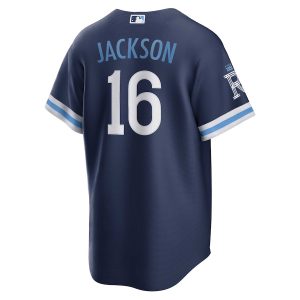 Men’s Kansas City Royals Bo Jackson Nike Navy City Connect Replica Player Jersey