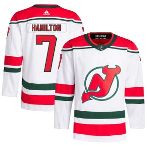 Men’s New Jersey Devils Dougie Hamilton adidas White Primegreen Authentic Player Jersey