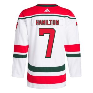 Men’s New Jersey Devils Dougie Hamilton adidas White Primegreen Authentic Player Jersey