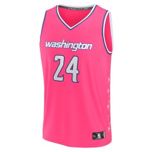 Men’s Washington Wizards Corey Kispert Fanatics Branded Pink Fastbreak Jersey – City Edition