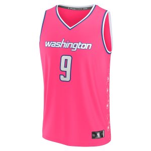 Men’s Washington Wizards Deni Avdija Fanatics Branded Pink Fastbreak Jersey – City Edition