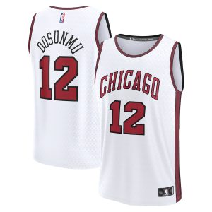 Men’s Chicago Bulls Ayo Dosunmu Fanatics Branded White Fastbreak Jersey – City Edition