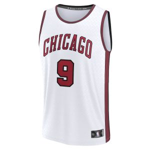 Men’s Chicago Bulls Nikola Vucevic Fanatics Branded White Fastbreak Jersey – City Edition