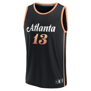 Men’s Atlanta Hawks Bogdan Bogdanovic Fanatics Branded Black Fastbreak Jersey – City Edition