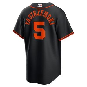 Men’s San Francisco Giants Mike Yastrzemski Nike Black Alternate Replica Player Name Jersey