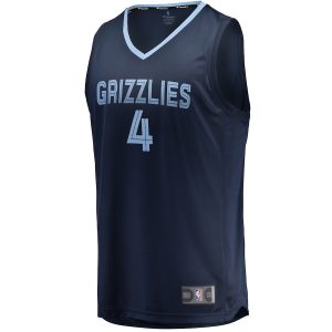 Men’s Memphis Grizzlies Steven Adams Fanatics Branded Navy Fast Break Replica Jersey – Icon Edition