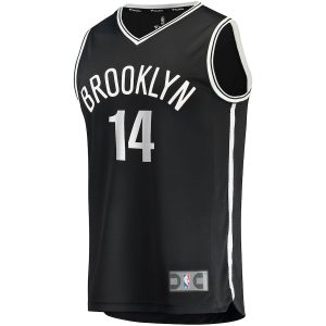 Men’s Brooklyn Nets Kessler Edwards Fanatics Branded Black Fast Break Replica Jersey – Icon Edition