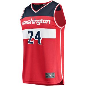 Men’s Washington Wizards Corey Kispert Fanatics Branded Red Fast Break Replica Jersey – Icon Edition