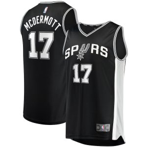 Men’s San Antonio Spurs Doug McDermott Fanatics Branded Black Fast Break Replica Jersey – Icon Edition