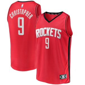 Men’s Houston Rockets Josh Christopher Fanatics Branded Red Fast Break Replica Jersey – Icon Edition