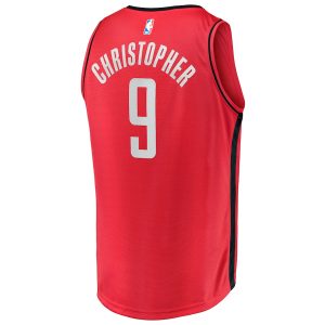 Men’s Houston Rockets Josh Christopher Fanatics Branded Red Fast Break Replica Jersey – Icon Edition