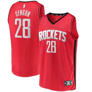 Men’s Houston Rockets Alperen Sengun Fanatics Branded Red Fast Break Replica Jersey – Icon Edition