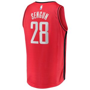 Men’s Houston Rockets Alperen Sengun Fanatics Branded Red Fast Break Replica Jersey – Icon Edition