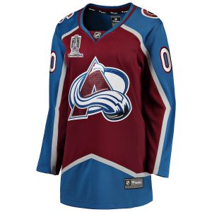 Women’s Colorado Avalanche Fanatics Branded Burgundy Home 2022 Stanley Cup Champions Breakaway Custom Jersey