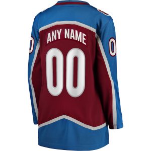 Women’s Colorado Avalanche Fanatics Branded Burgundy Home 2022 Stanley Cup Champions Breakaway Custom Jersey