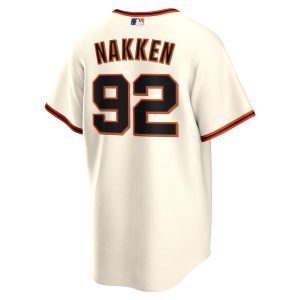 Men’s San Francisco Giants Alyssa Nakken Nike Cream Home Replica Player Jersey