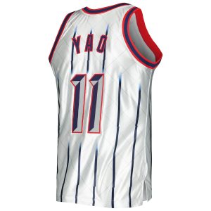 Men’s Houston Rockets Yao Ming Mitchell & Ness Platinum 2002/03 Hardwood Classics 75th Anniversary Swingman Jersey