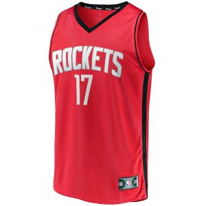 Men’s Houston Rockets Tari Eason Fanatics Branded Red Fast Break Replica Player Jersey – Icon Edition