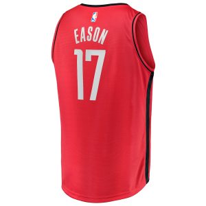 Men’s Houston Rockets Tari Eason Fanatics Branded Red Fast Break Replica Player Jersey – Icon Edition