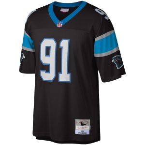 Men’s Carolina Panthers Kevin Greene Mitchell & Ness Black Big & Tall 1996 Retired Player Replica Jersey