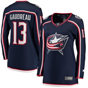 Women’s Columbus Blue Jackets Johnny Gaudreau Fanatics Branded Navy Breakaway Player Jersey