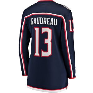 Women’s Columbus Blue Jackets Johnny Gaudreau Fanatics Branded Navy Breakaway Player Jersey