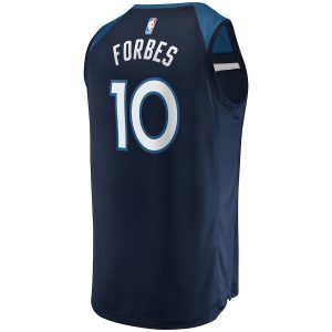 Men’s Minnesota Timberwolves Bryn Forbes Fanatics Branded Navy Fast Break Replica Jersey – Icon Edition