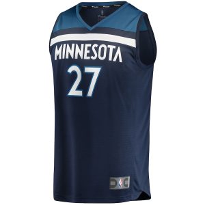 Men’s Minnesota Timberwolves Rudy Gobert Fanatics Branded Navy Fast Break Replica Jersey – Icon Edition