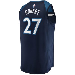 Men’s Minnesota Timberwolves Rudy Gobert Fanatics Branded Navy Fast Break Replica Jersey – Icon Edition