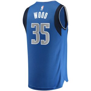 Men’s Dallas Mavericks Christian Wood Fanatics Branded Blue Fast Break Replica Jersey – Icon Edition