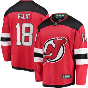 Men’s New Jersey Devils Ondrej Palat Fanatics Branded Red Home Breakaway Player Jersey