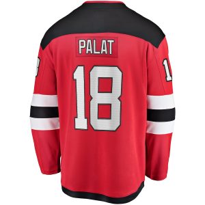 Men’s New Jersey Devils Ondrej Palat Fanatics Branded Red Home Breakaway Player Jersey