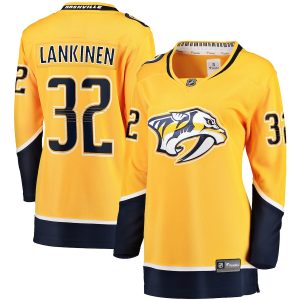 Women’s Nashville Predators Kevin Lankinen Fanatics Branded Gold Home Breakaway Player Jersey